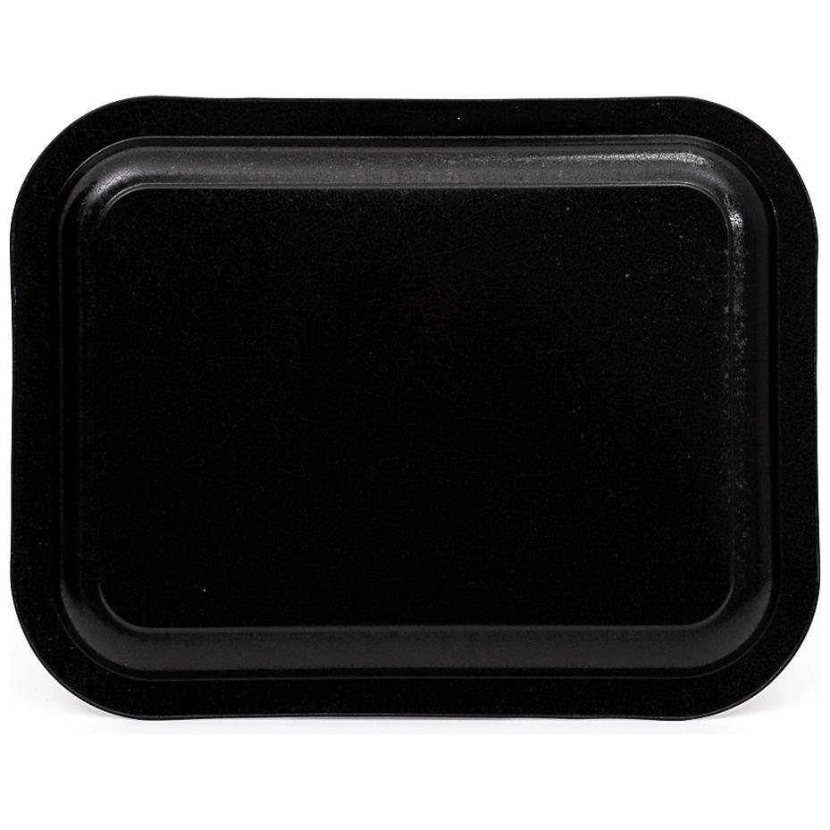 233 x 307 mm Rectangular Metal Tray Vintage Café-Inspired Linen Texture Design
