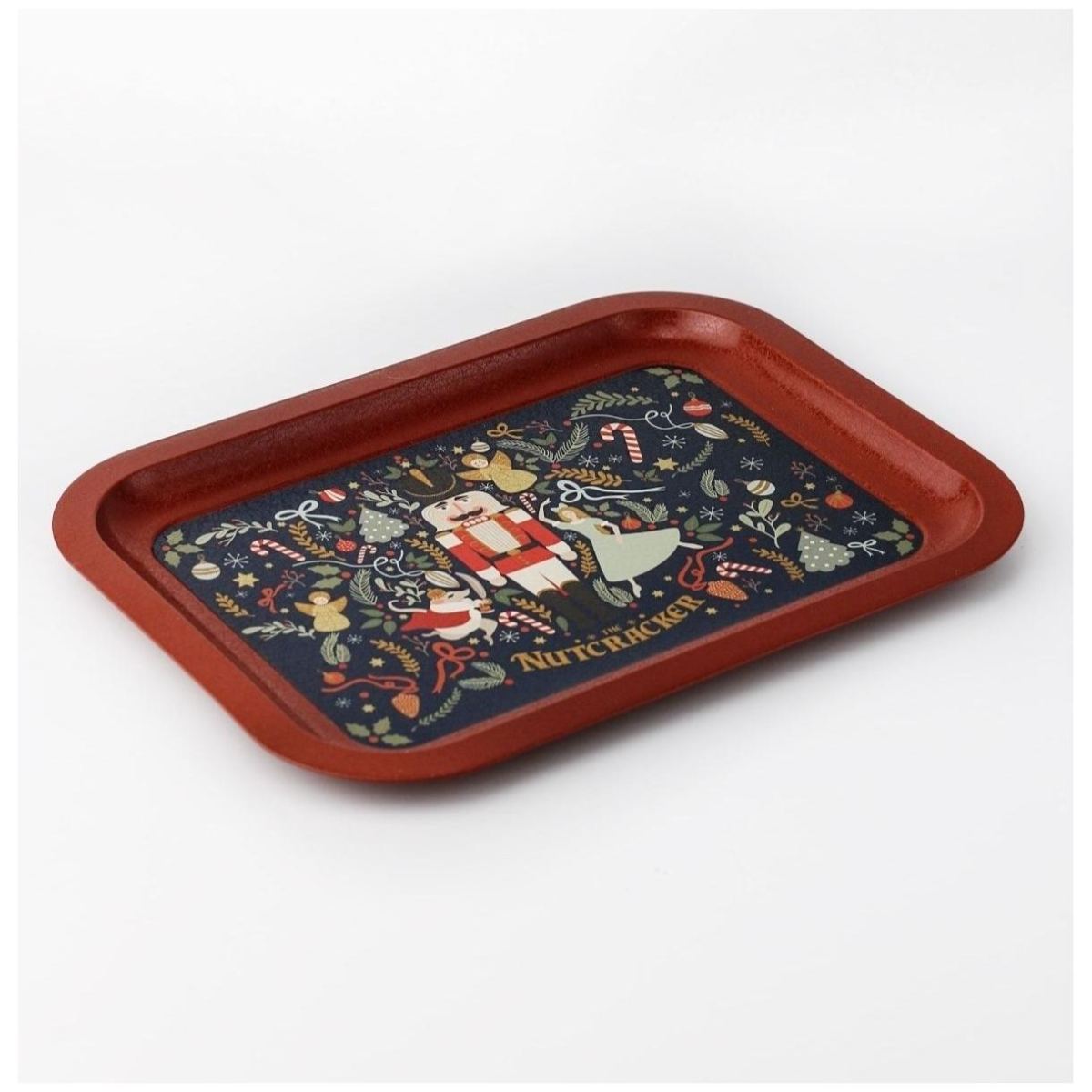 233 x 307 mm Rectangular Metal Tray Nutcracker festive and whimsical Clara, and holiday decorations