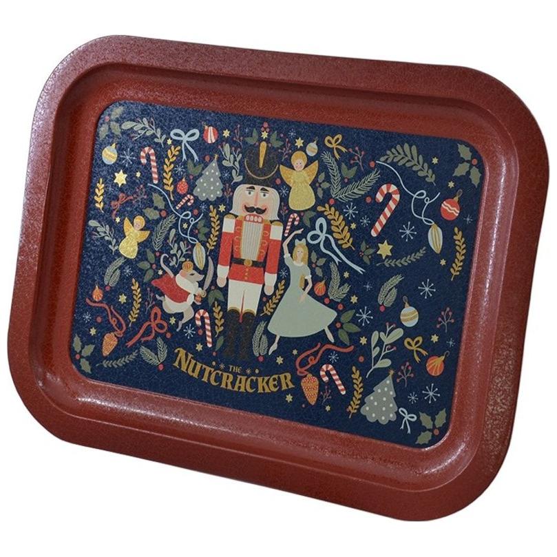 233 x 307 mm Rectangular Metal Tray Nutcracker festive and whimsical Clara, and holiday decorations