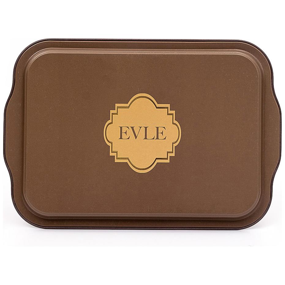 215x316 mm Rectangular Metal Tray Handle Retro
