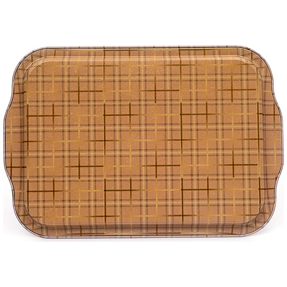 215x316 mm Rectangular Metal Tray Handle Rosy