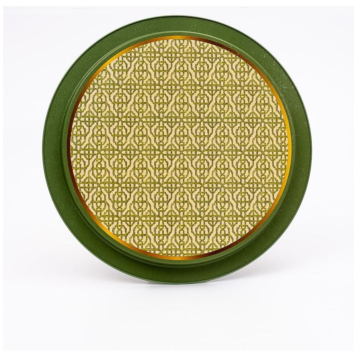 Ø370 mm Round Metal Tray Tropical Jungle – A Lush Paradise of Nature & Wildlife