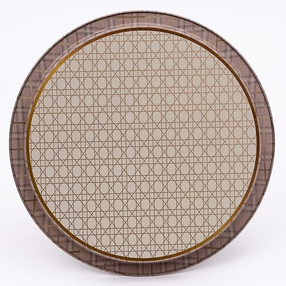 Ø370 mm Round Metal Tray  Rosy