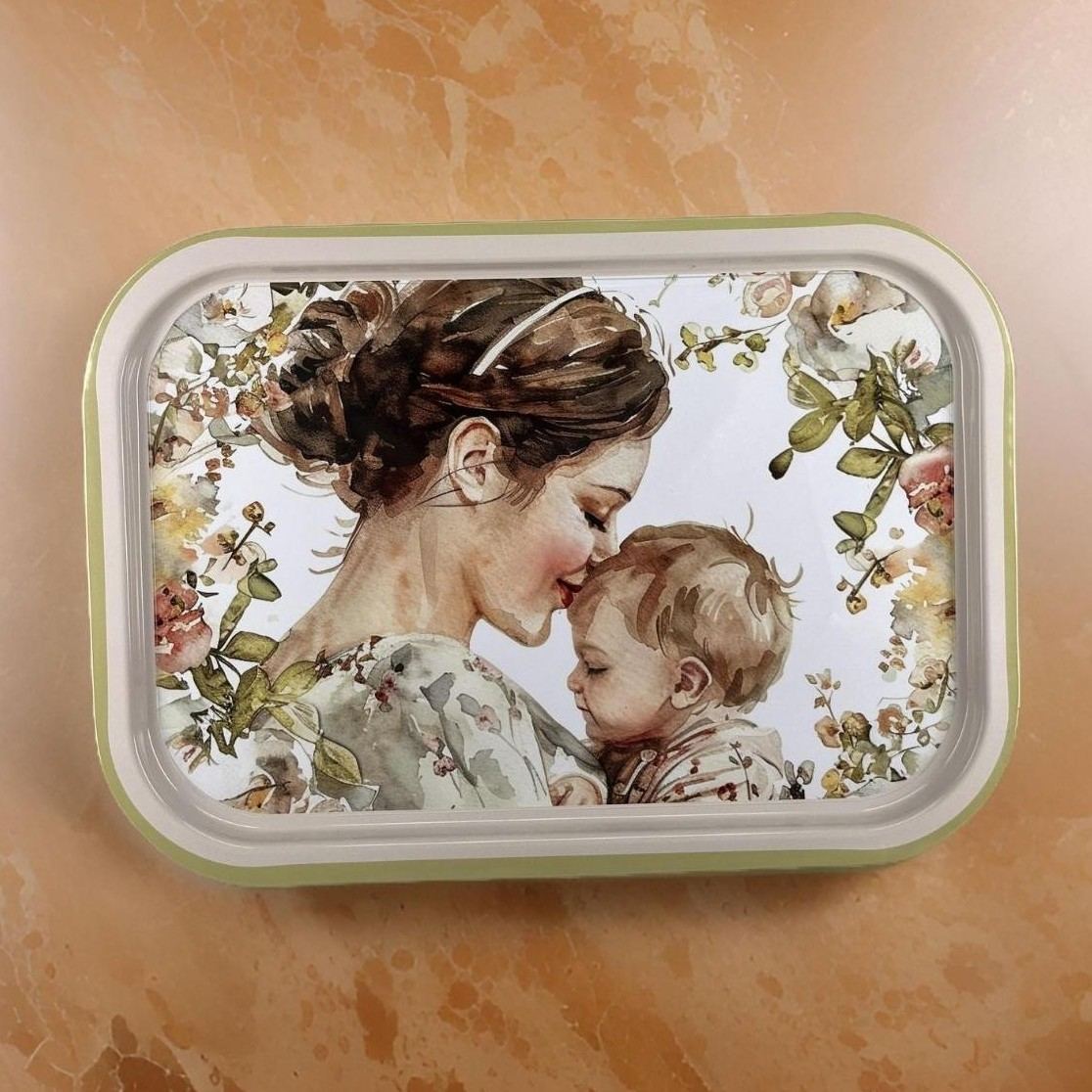 285x400 mm Rectangular Metal Tray Eternal Mother’s Love