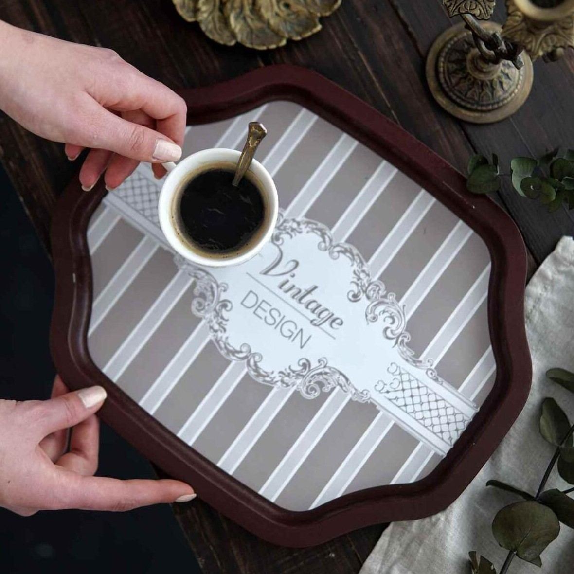 Curved wavy edge Tray  278x332 mm Elegance