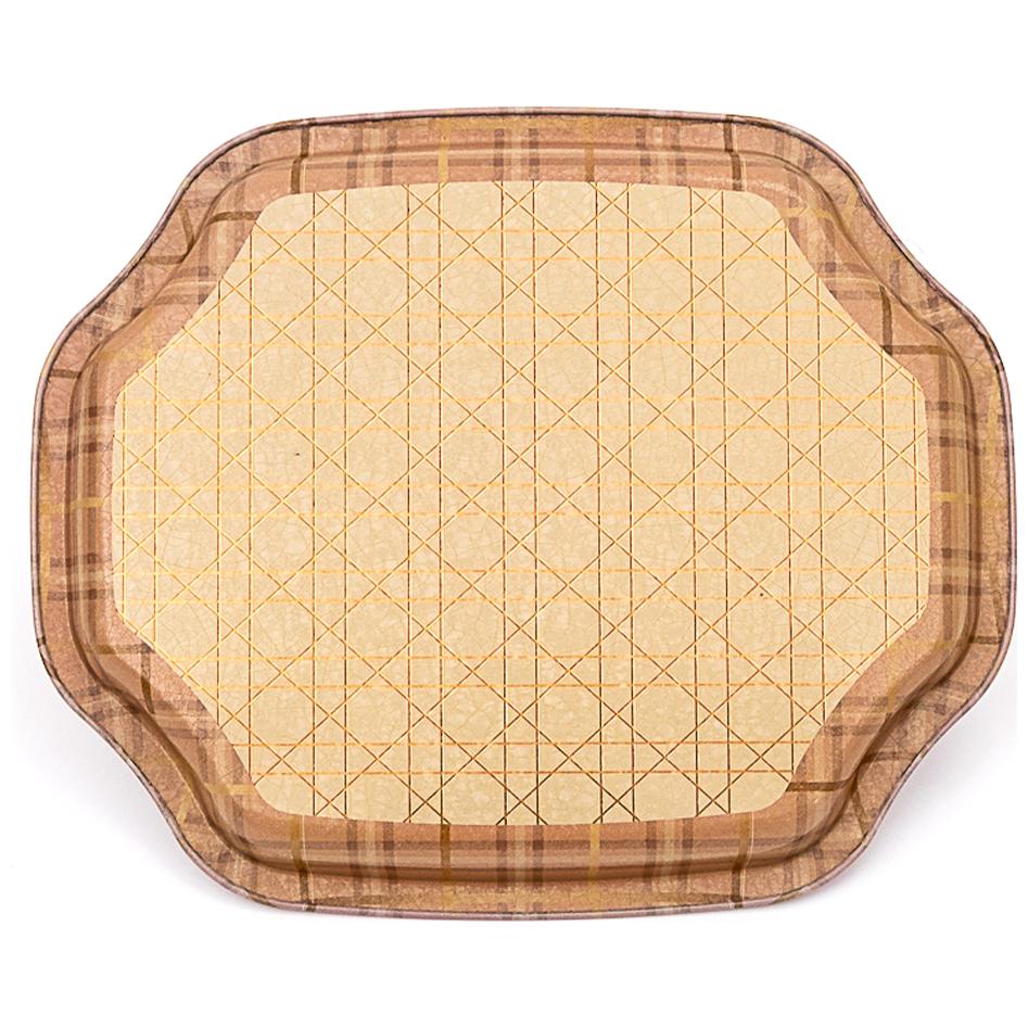 Curved wavy edge Tray 160x190 mm Rosy