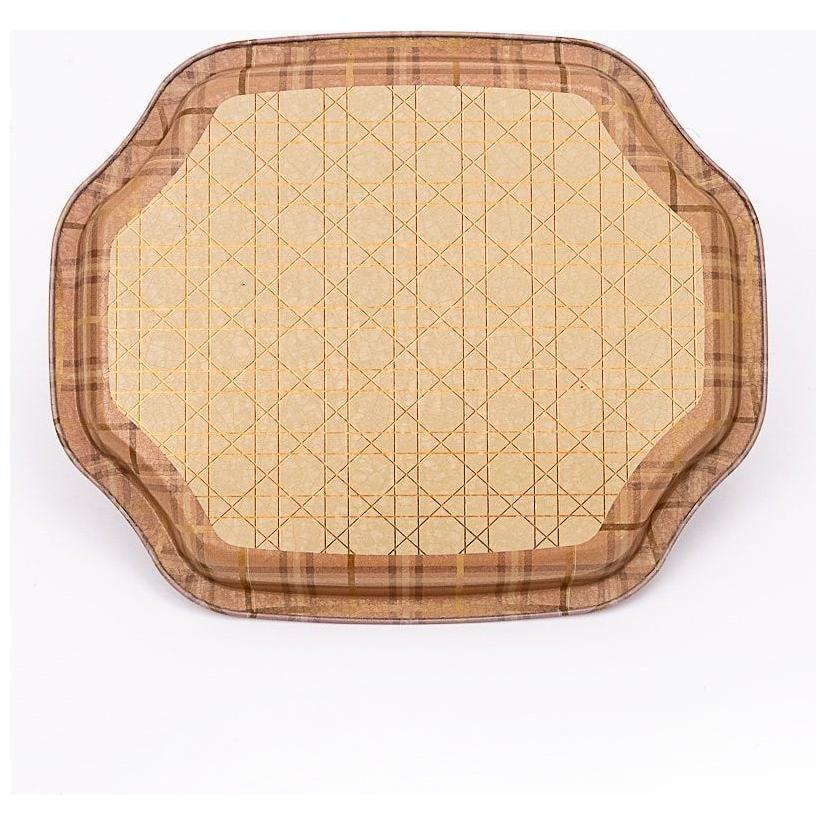 Curved wavy edge Tray 160x190 mm Rosy