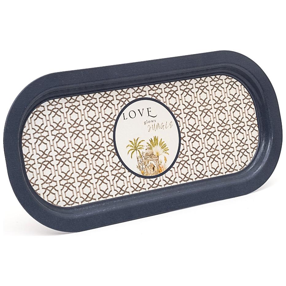 160x350 mm Rectangular Metal Tray Tropical Jungle – A Lush Paradise of Nature &amp; Wildlife