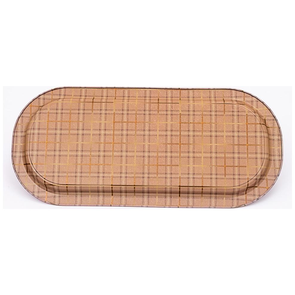 160x350 mm Rectangular Metal Tray Rosy