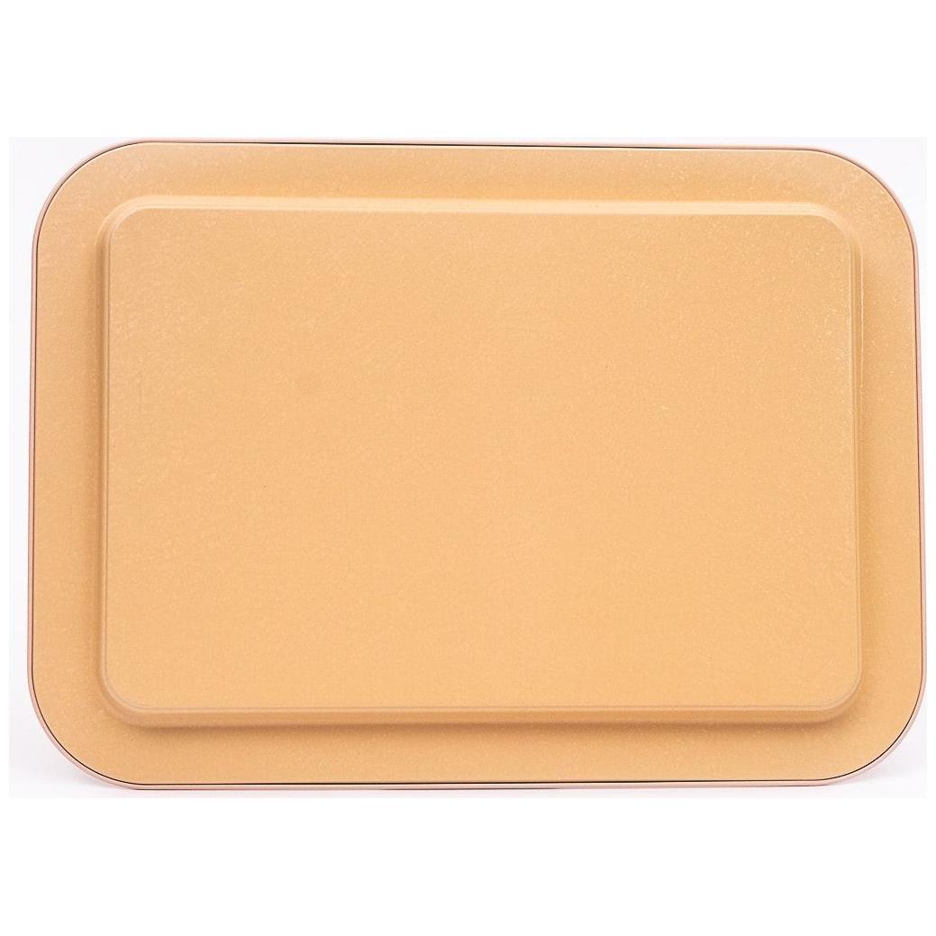 310x430 mm Metal Rectangular Tray Floral Design Pastel Pink