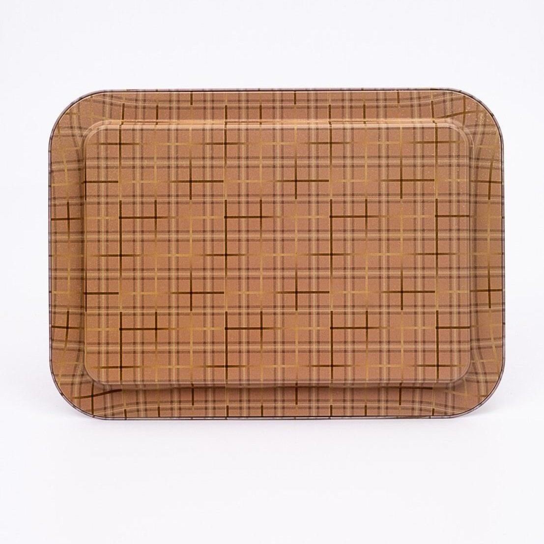 310x430 mm Metal Rectangular Tray Rosy