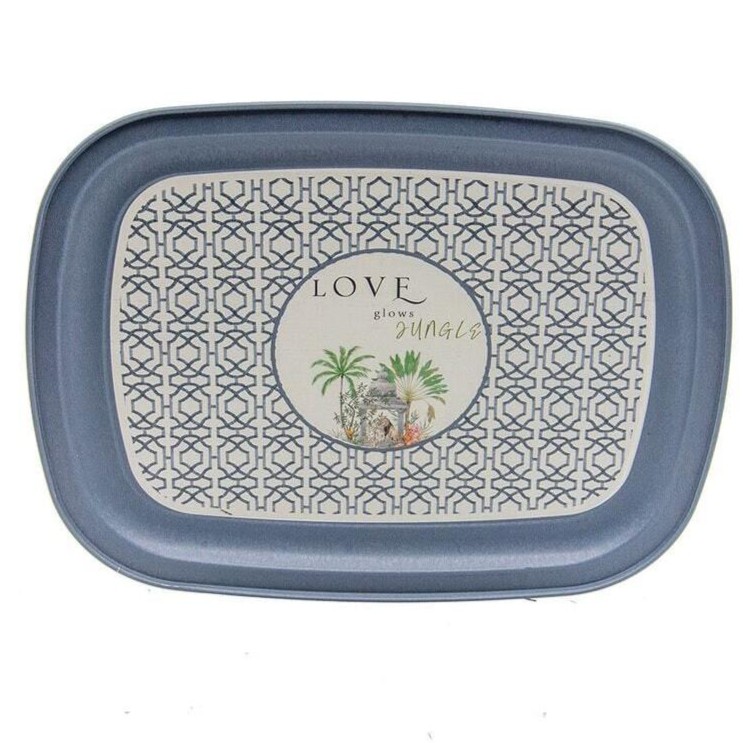 235 x 305 mm Metal Rectangular Tray Tropical Jungle – A Lush Paradise of Nature & Wildlife