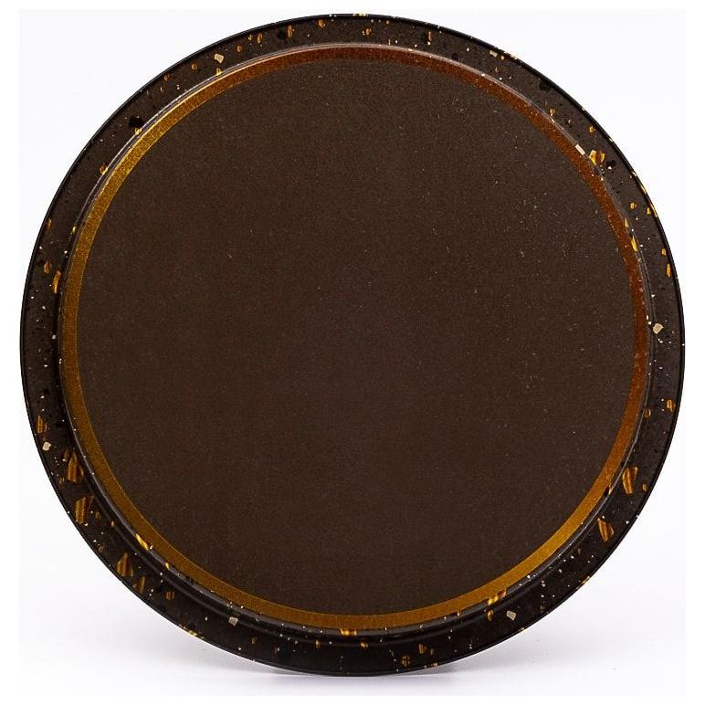 Ø315 mm Round Metal Tray Terrazzo Brown