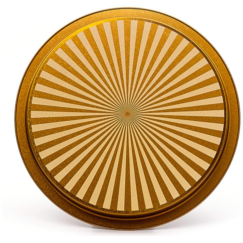 Ø315 mm Round Metal Tray  Vintage Birdcage Illustration with Colorful Birds