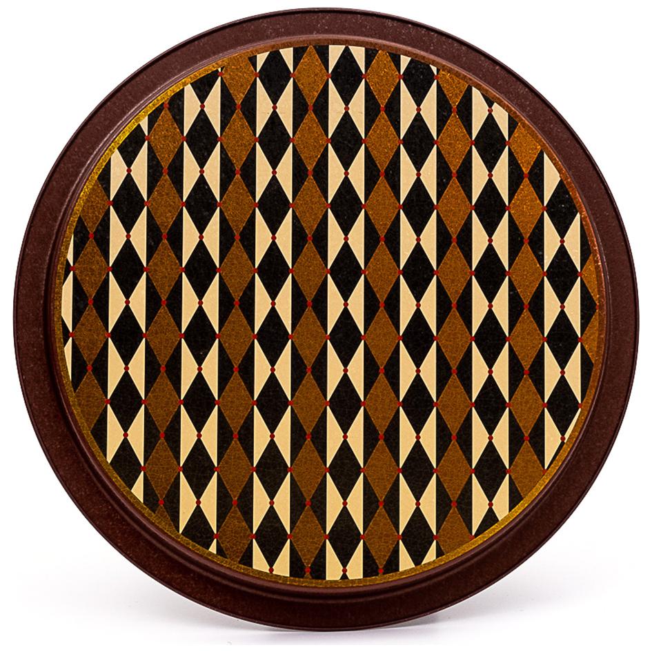 Ø315 mm Round Metal Tray Vintage Circus Elegance