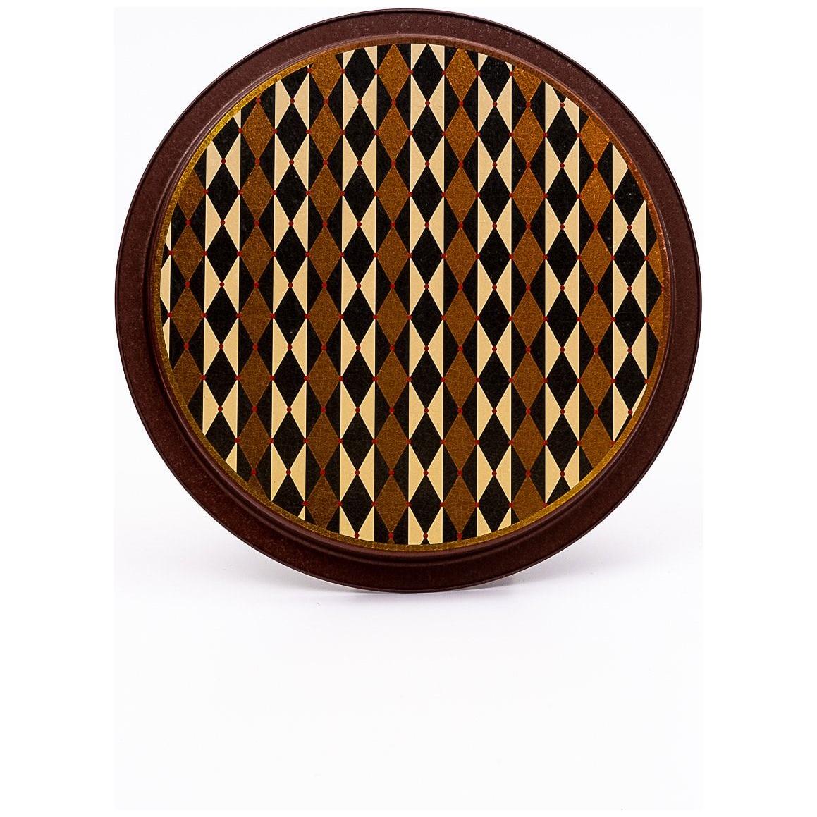 Ø315 mm Round Metal Tray Vintage Circus Elegance
