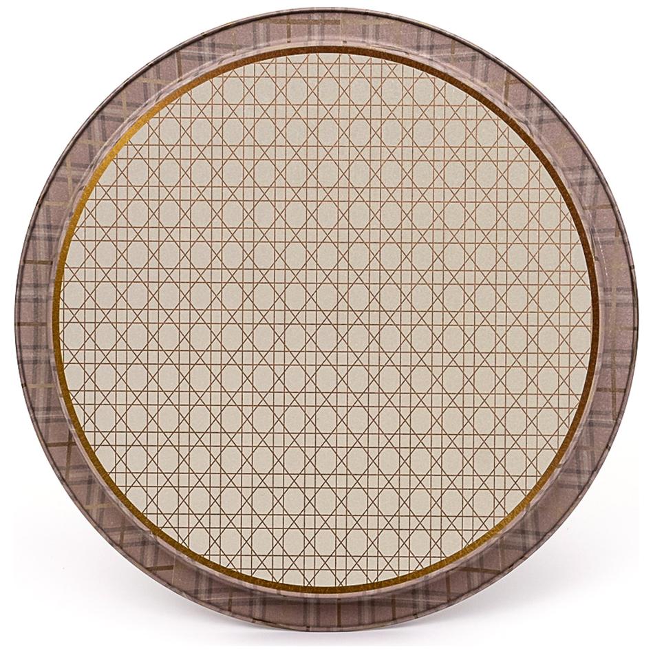Ø315 mm Round Metal Tray  Rosy