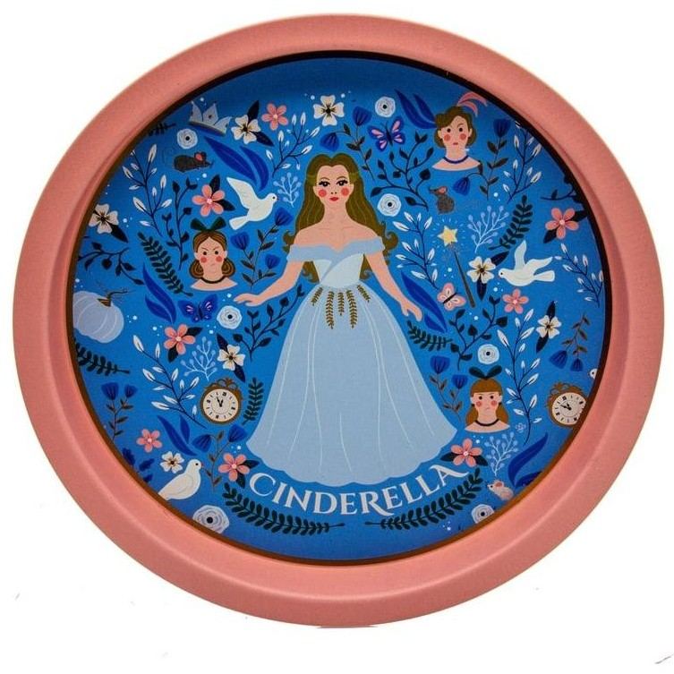 Ø315 mm Round Metal Tray  Cinderella Themed