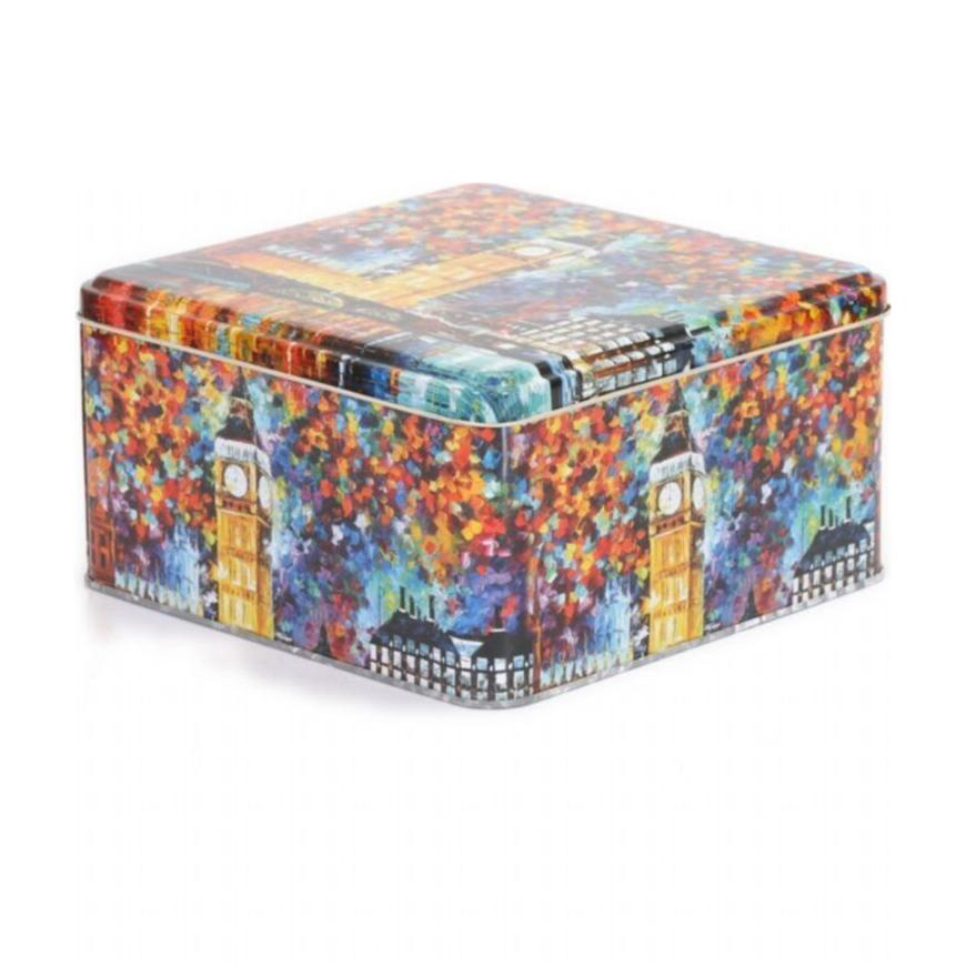 158x158x80 mm Square Metal Storage box 1.9L Afremov Paris