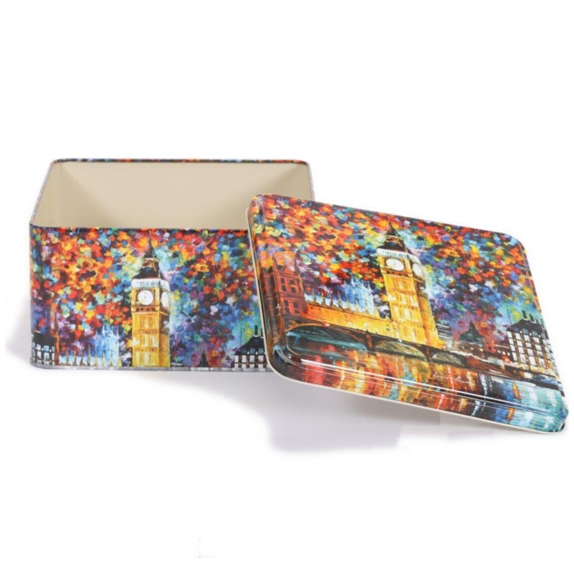 158x158x80 mm Square Metal Storage box 1.9L Afremov Paris