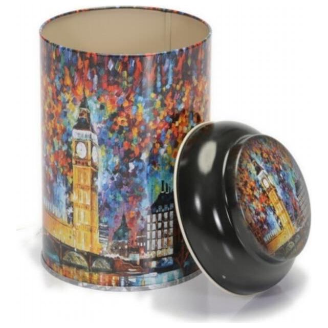 Ø105 x 150 mm Round Metal Tin – 1.2L with Dome Lid Afremov Big Ban