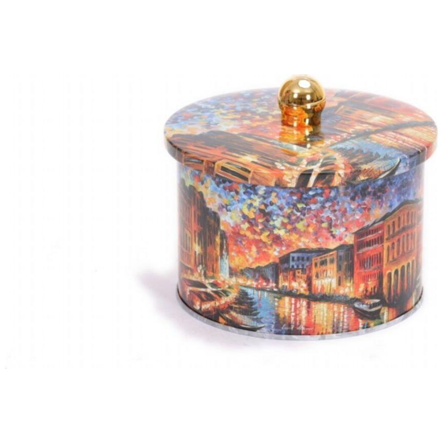 Ø140x100 mm Metal Round Canister Knob Handle 1.3L Afremov River