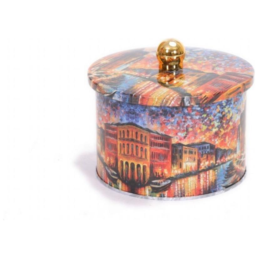 Ø140x100 mm Metal Round Canister Knob Handle 1.3L Afremov River