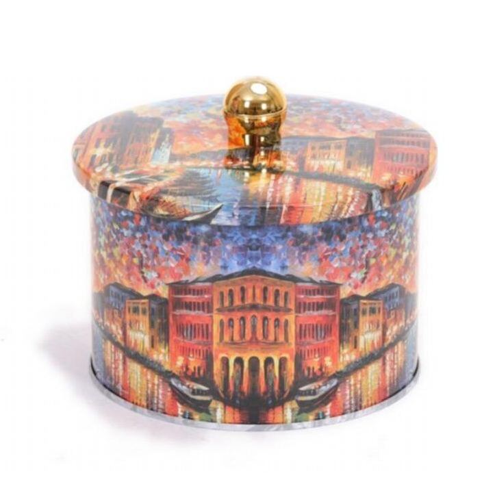 Ø140x100 mm  Metal Round Canister Knob Handle 1.3L Afremov River