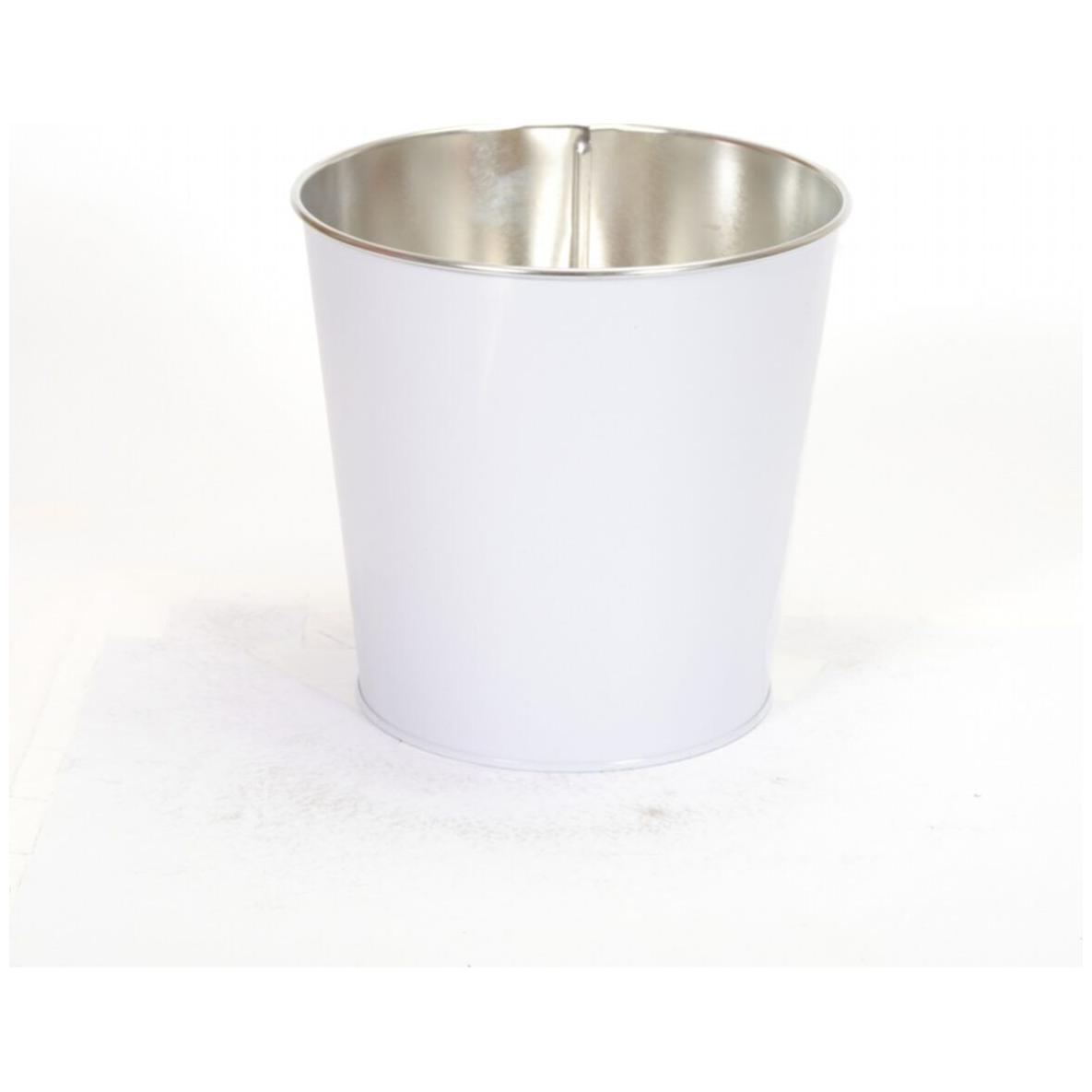 Ø175x170 mm Metal Popcorn Bucket 2.6L White