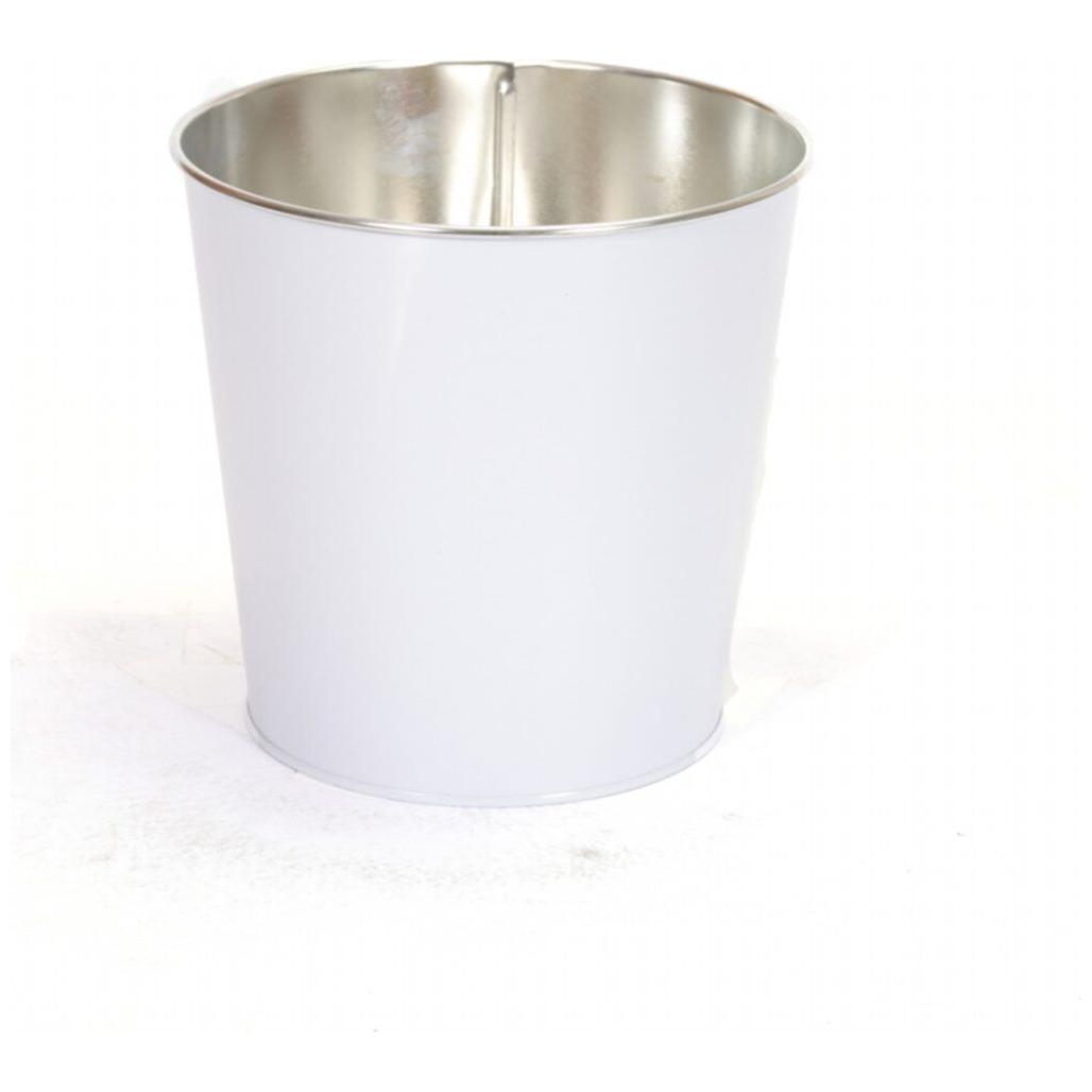Ø175x170 mm Metal Popcorn Bucket 2.6L White
