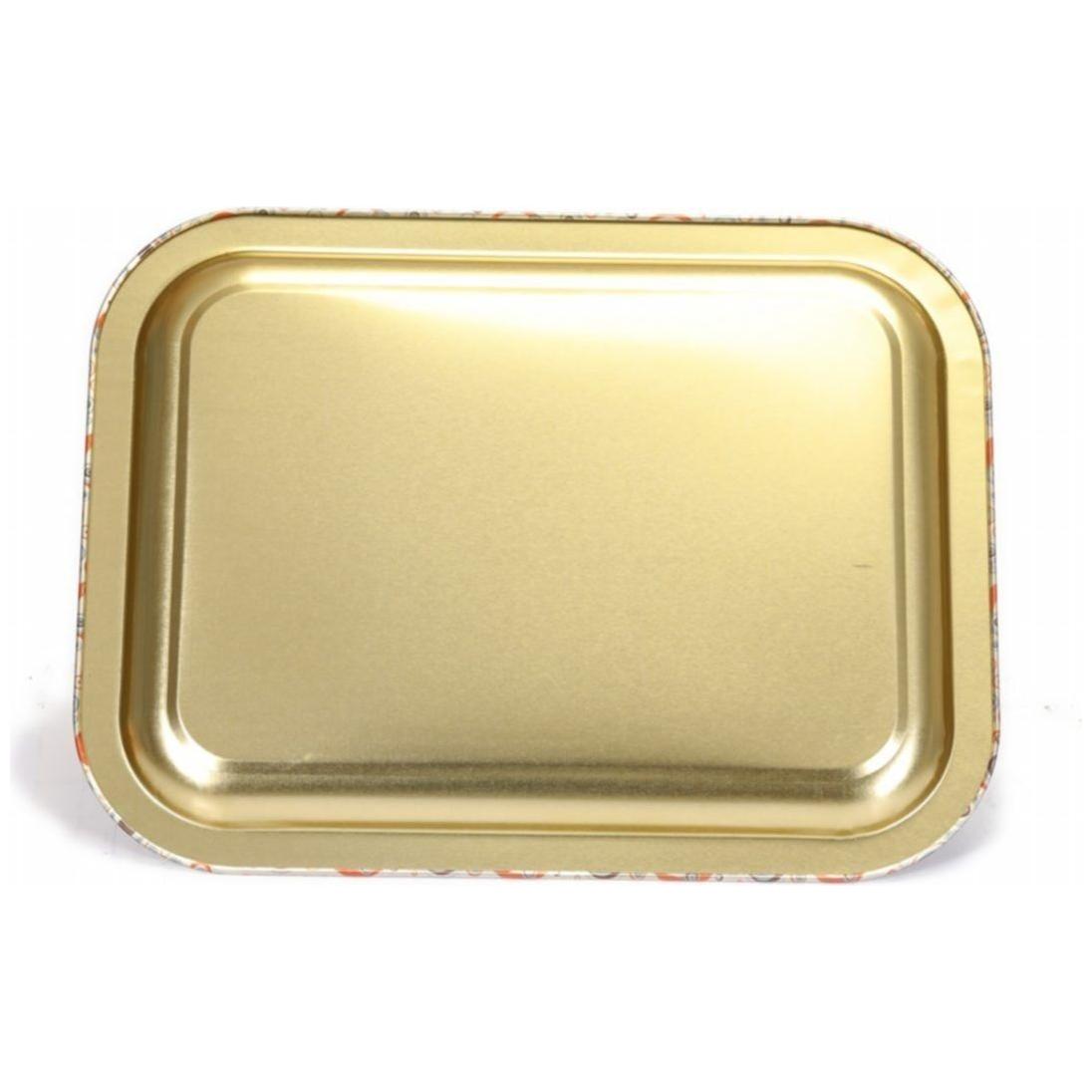 233x307 mm Metal Rectangular Tray Evil Eye Pattern