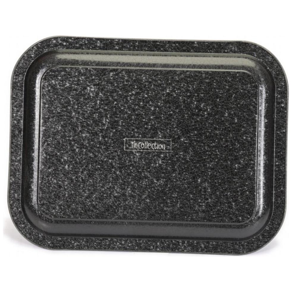 233x307 mm Metal Rectangular Tray Black and White Line Sweet Home