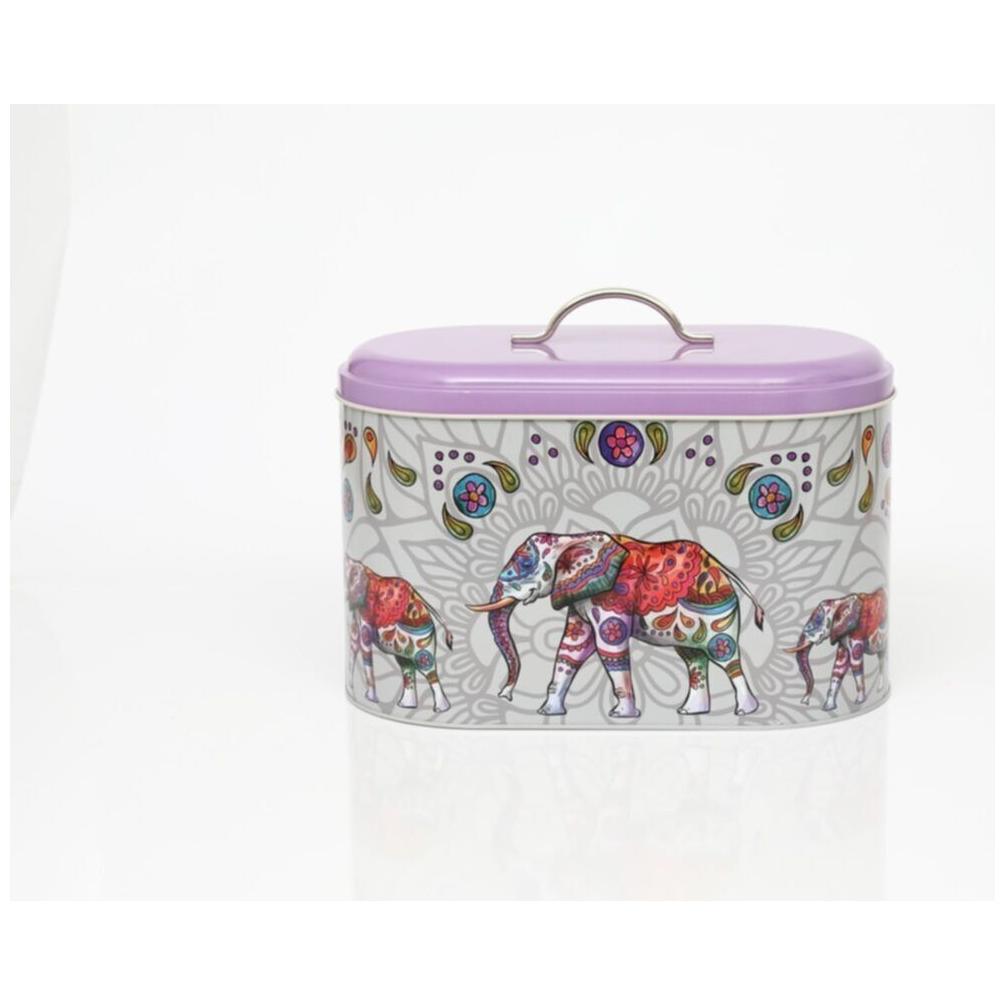  178 x 338 x 200 mm Metal Divided Detergent Bin with Metal Handle Lucky Elephant