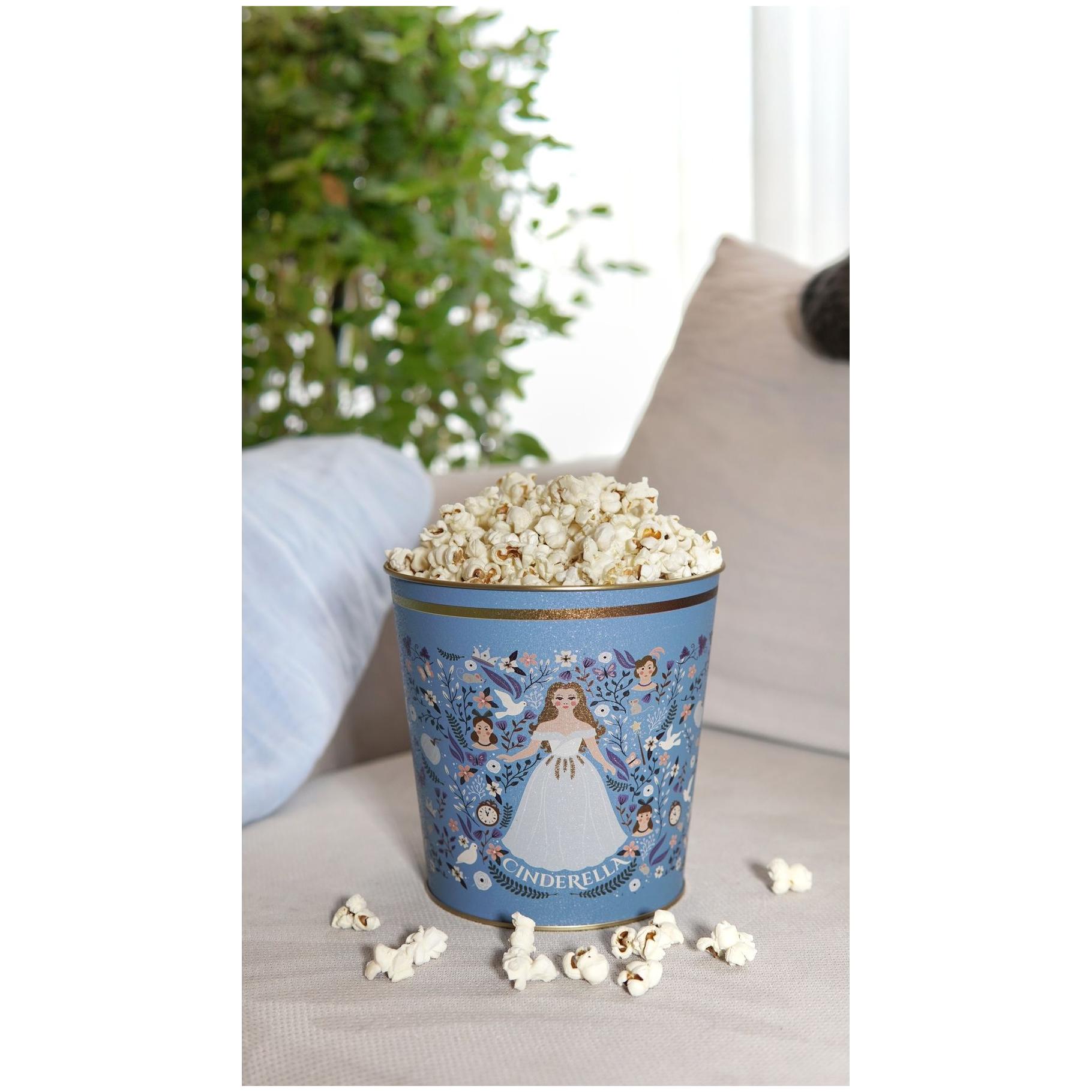 Ø175x170 mm  Metal Popcorn Bucket 2.6L Cinderella Themed