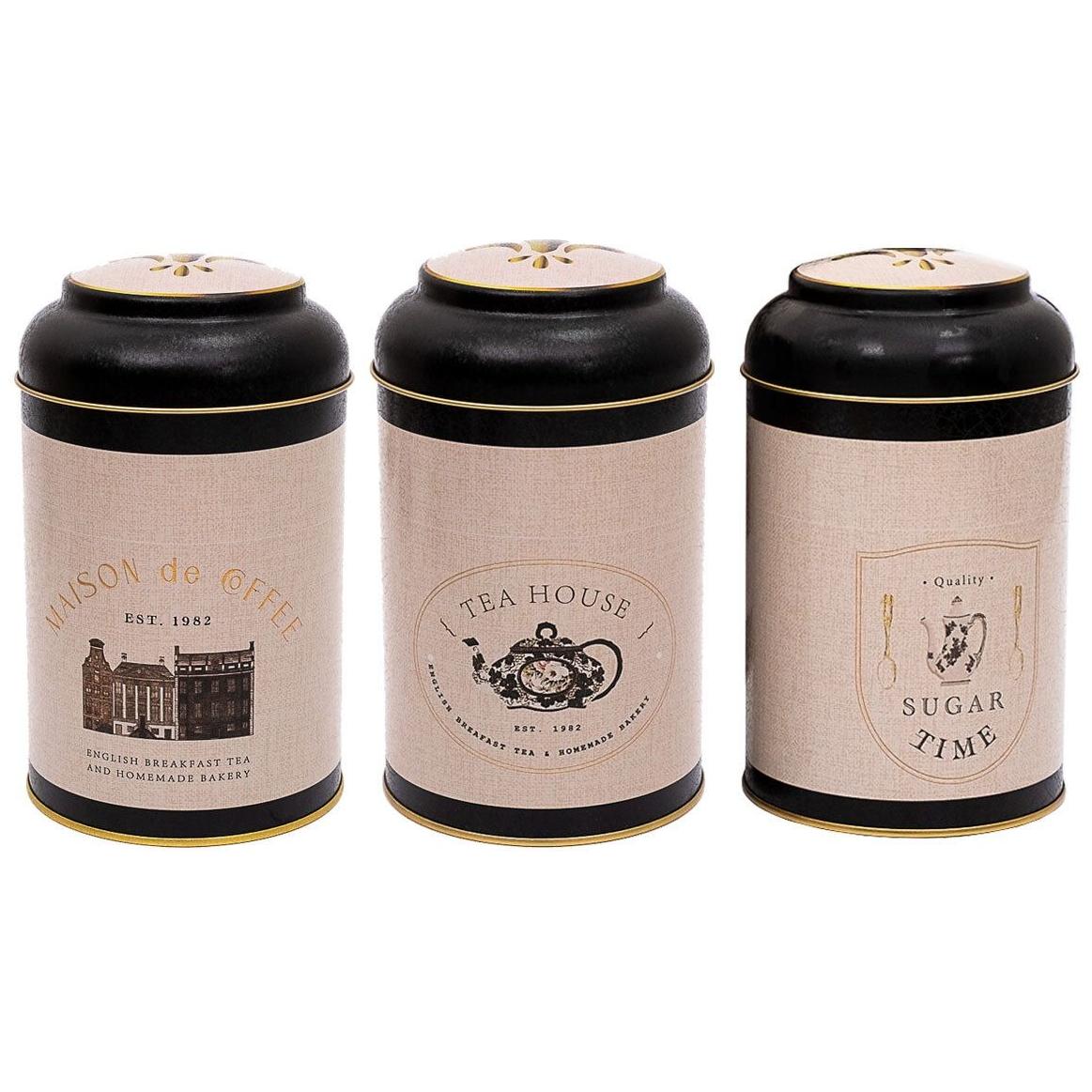 Ø105 x 150 mm Round Metal Tin – 1.2L with Dome Lid Vintage Café-Inspired Linen Texture Design
Azura Design