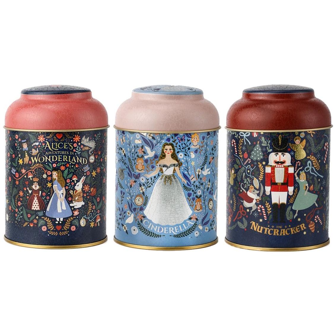  Ø90x100 mm Metal Canister Set  (Set of 3) with Dome Lids Vintage Café-Inspired Linen Texture Design
 Tales Design