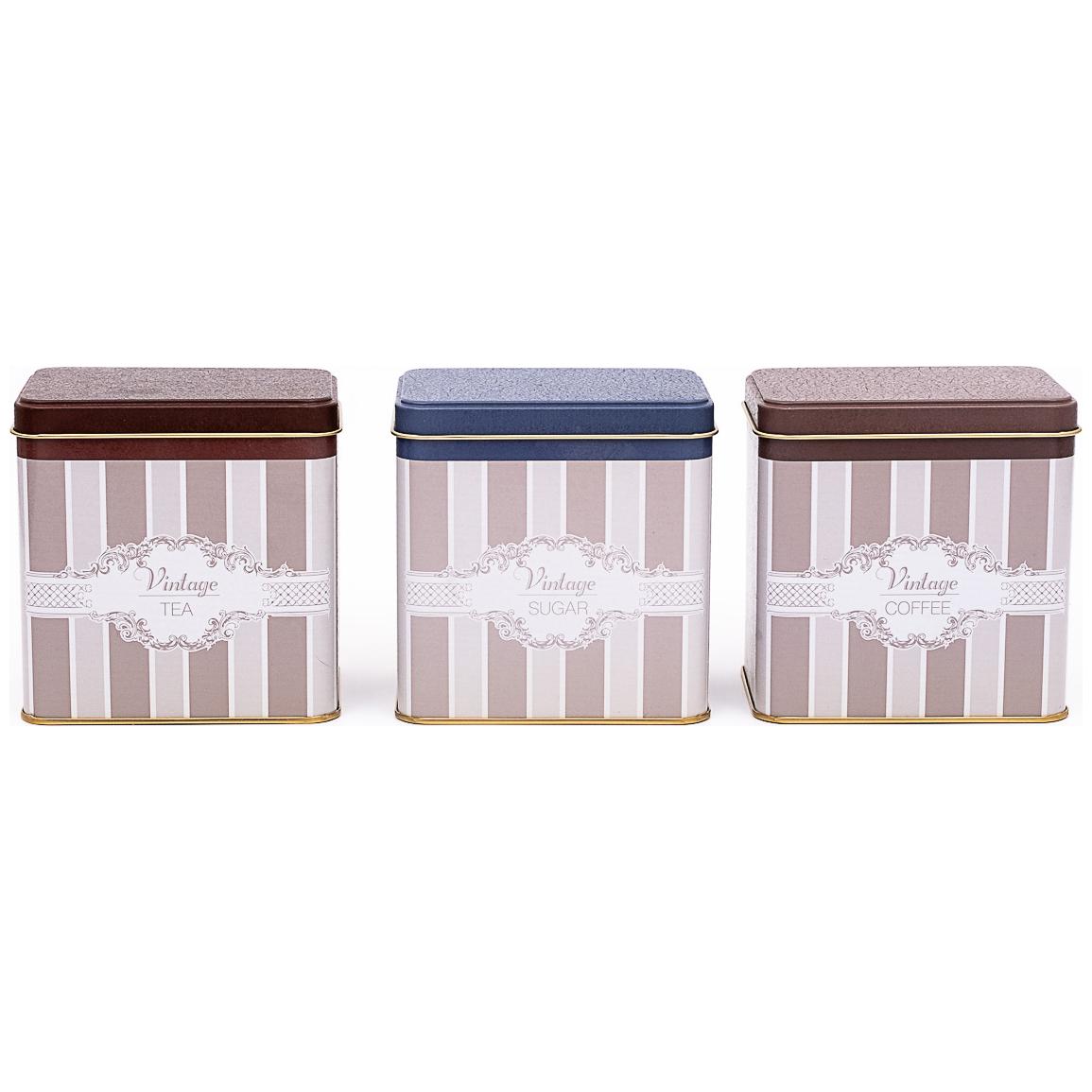 Rectangular Metal Storage Set – 80x 120 mm ( Set of 3 ) Elegance Elegance Design