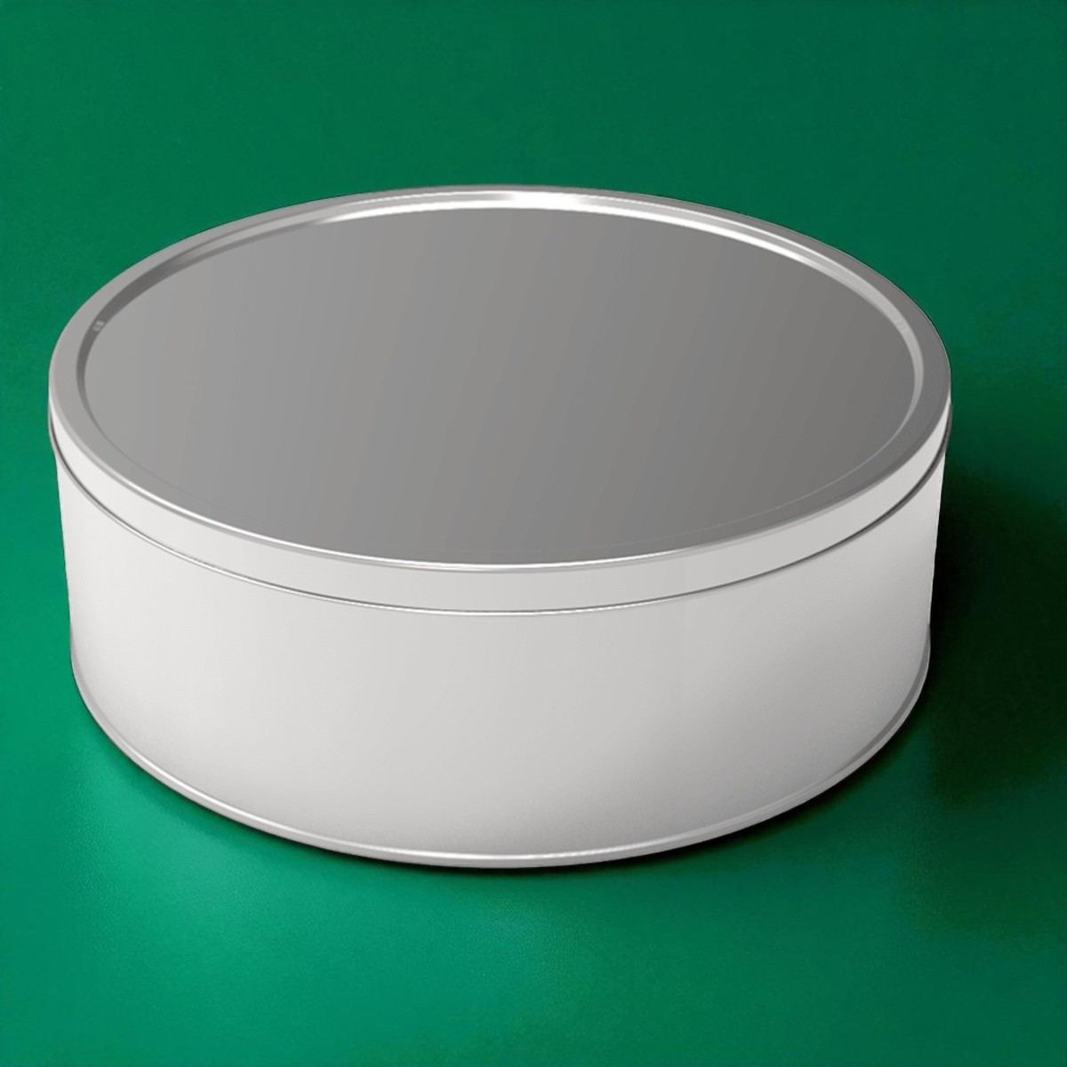 Round Tin Box Paste Metal Container dia 105 x H82 mm 0.7 lt  Slip Lid