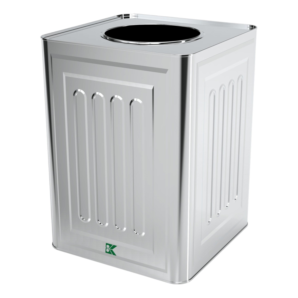 Square Tin Can 16 lt Tahini Molasses and Jam Metal Container 232 x 232 x 300 mm 16 lt  