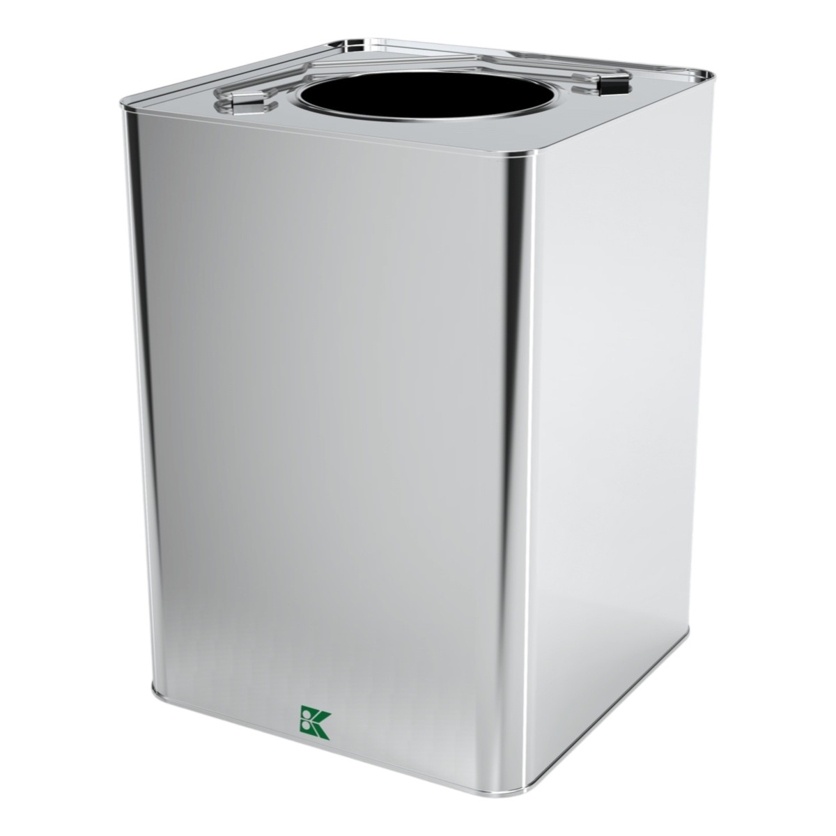 Square Tin Can 11 lt Margarine Metal Container dia 198 x 198 x H293 mm 11 lt  