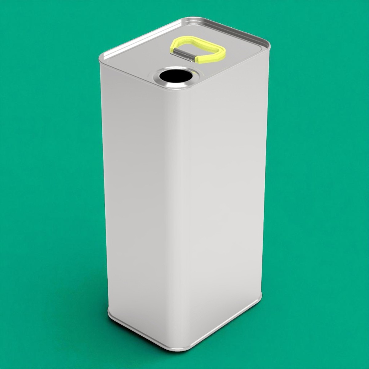 Rectangle Tin Can 5 Liter Oil Metal Container dia 116 x 150 mm x H306 mm 5 lt