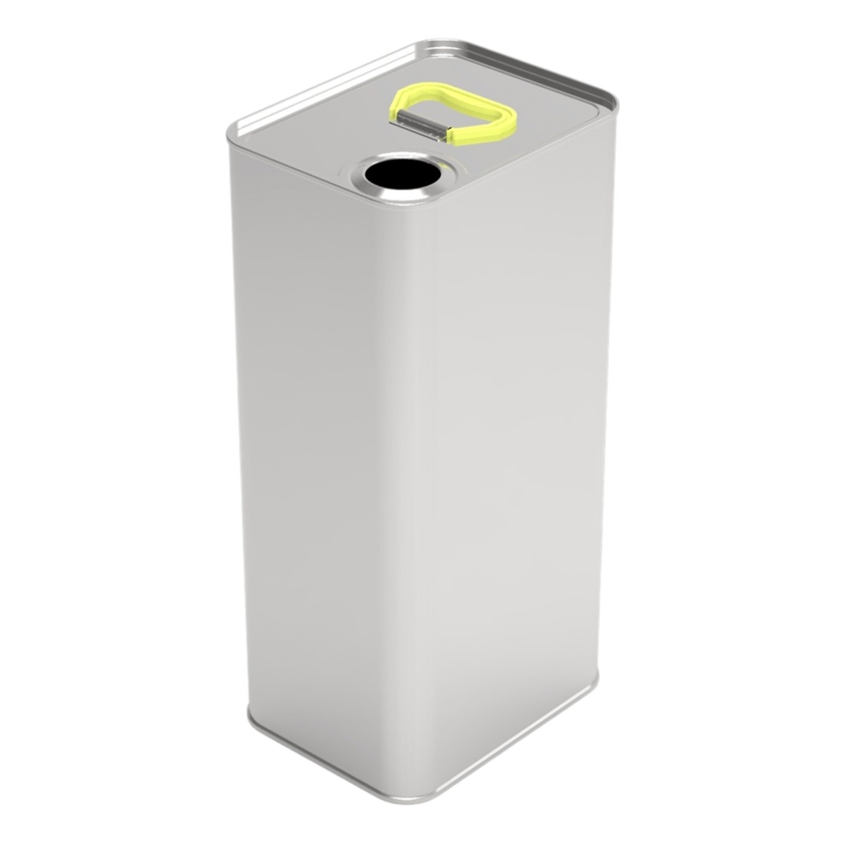 Rectangle Tin Can 5 Liter Oil Metal Container dia 116 x 150 mm x H306 mm 5 lt