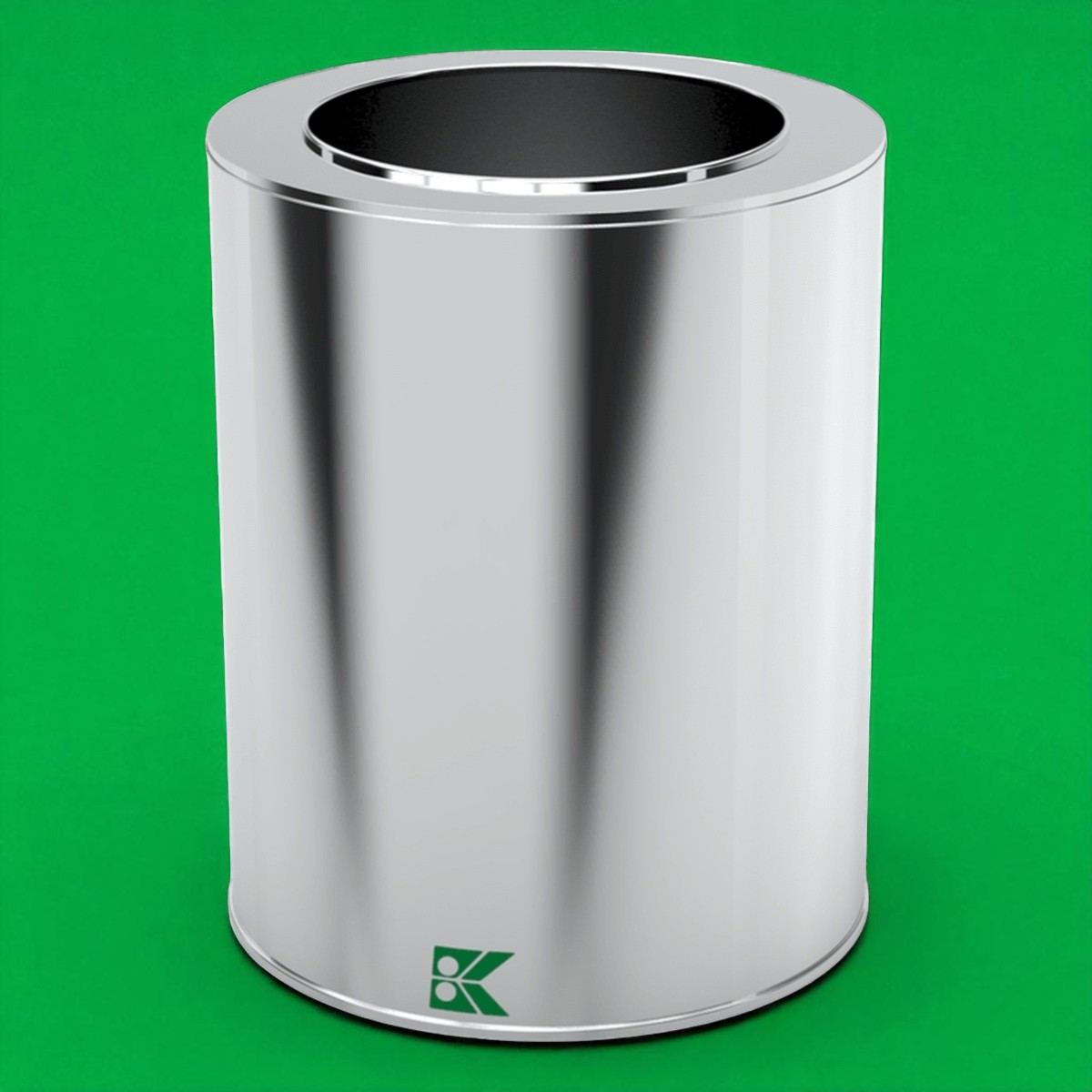 Cylinder Tin Can Olive Metal Container dia 153 x H190 mm 3.5 lt  