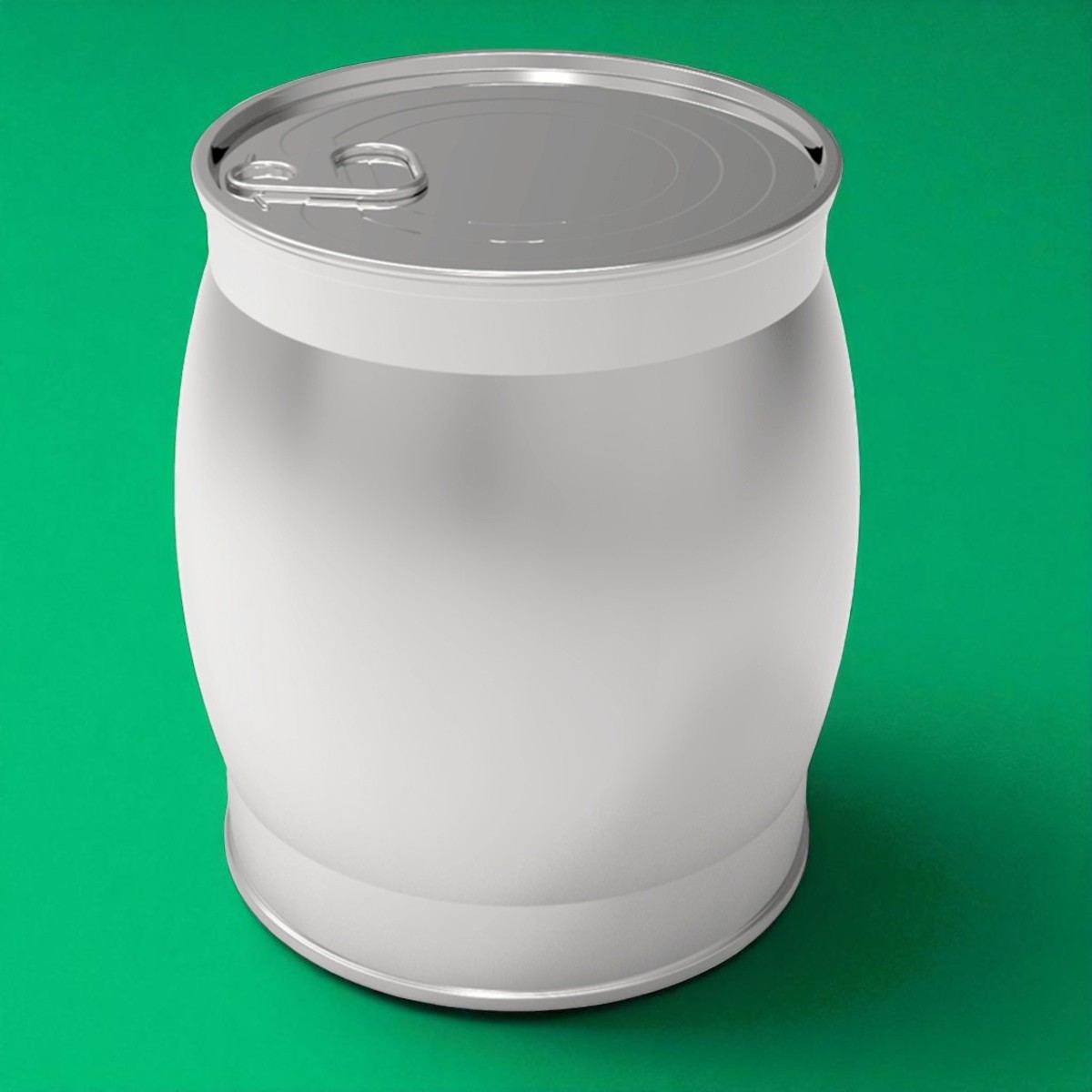 Cylinder Tin Can Olive Metal Container dia 99 x H140 mm 1 lt  Easy Open Lid