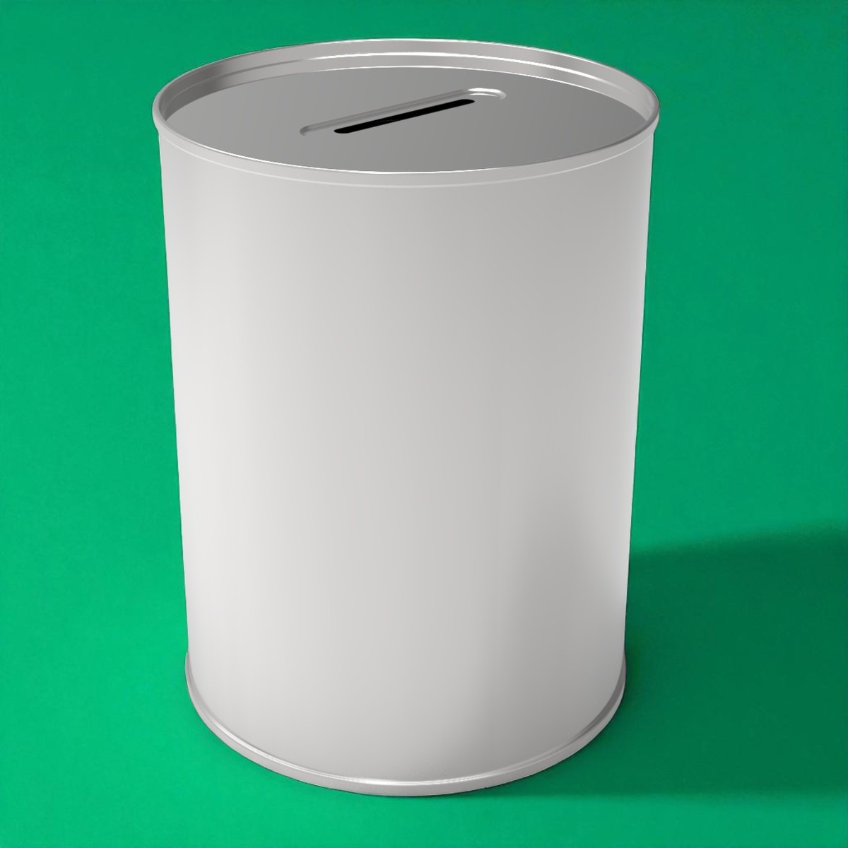 Cylinder Tin Can Piggy Bank Money Box dia 105 x H143 mm 1 lt