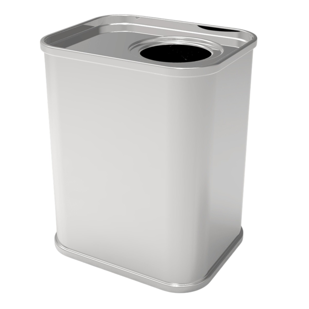 Rectangle Tin Can Olive Oil Metal Container dia 50 x 63 mm x H90 mm 0.3 lt  