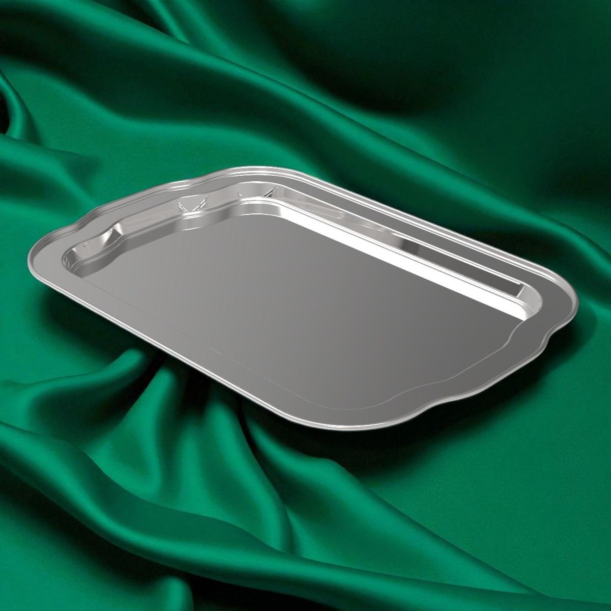 Rectangle Promotional Metal Tray 316x215x16 mm 1 lt