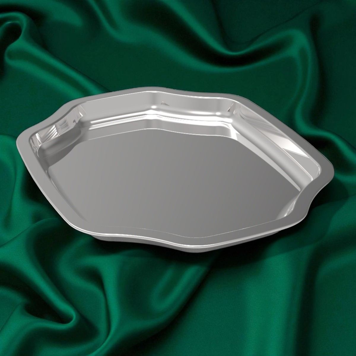Rectangle Small Promotional Metal Tray 192 x 160 x 10 mm 0.25 lt