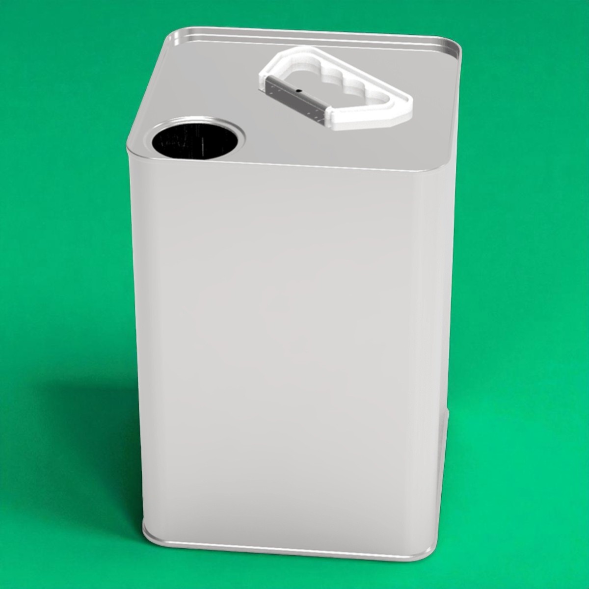 Square Tin Can 5L Thinner Metal Container 158 x 158 x 235 mm 5 lt