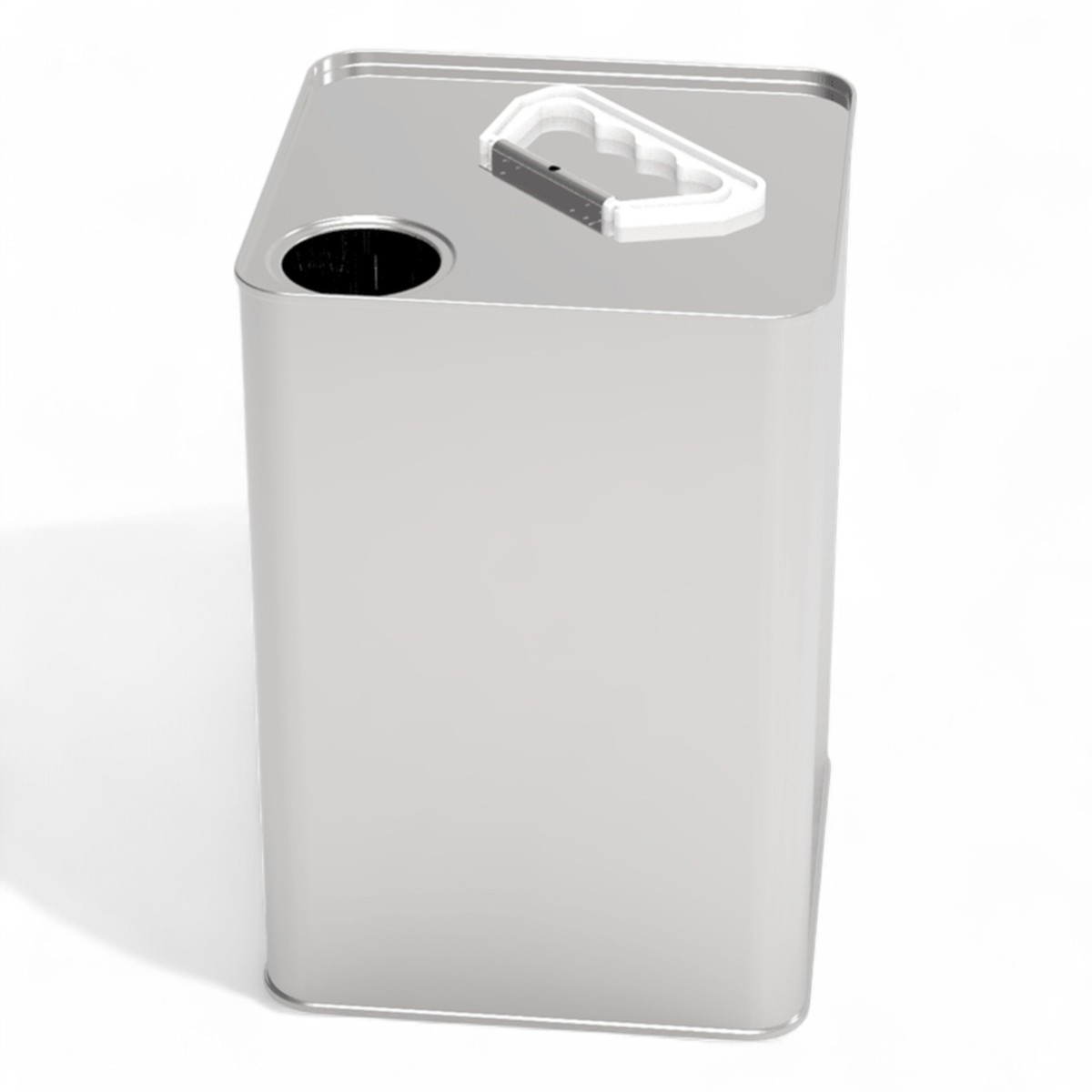 Square Tin Can 5L Thinner Metal Container 158 x 158 x 235 mm 5 lt